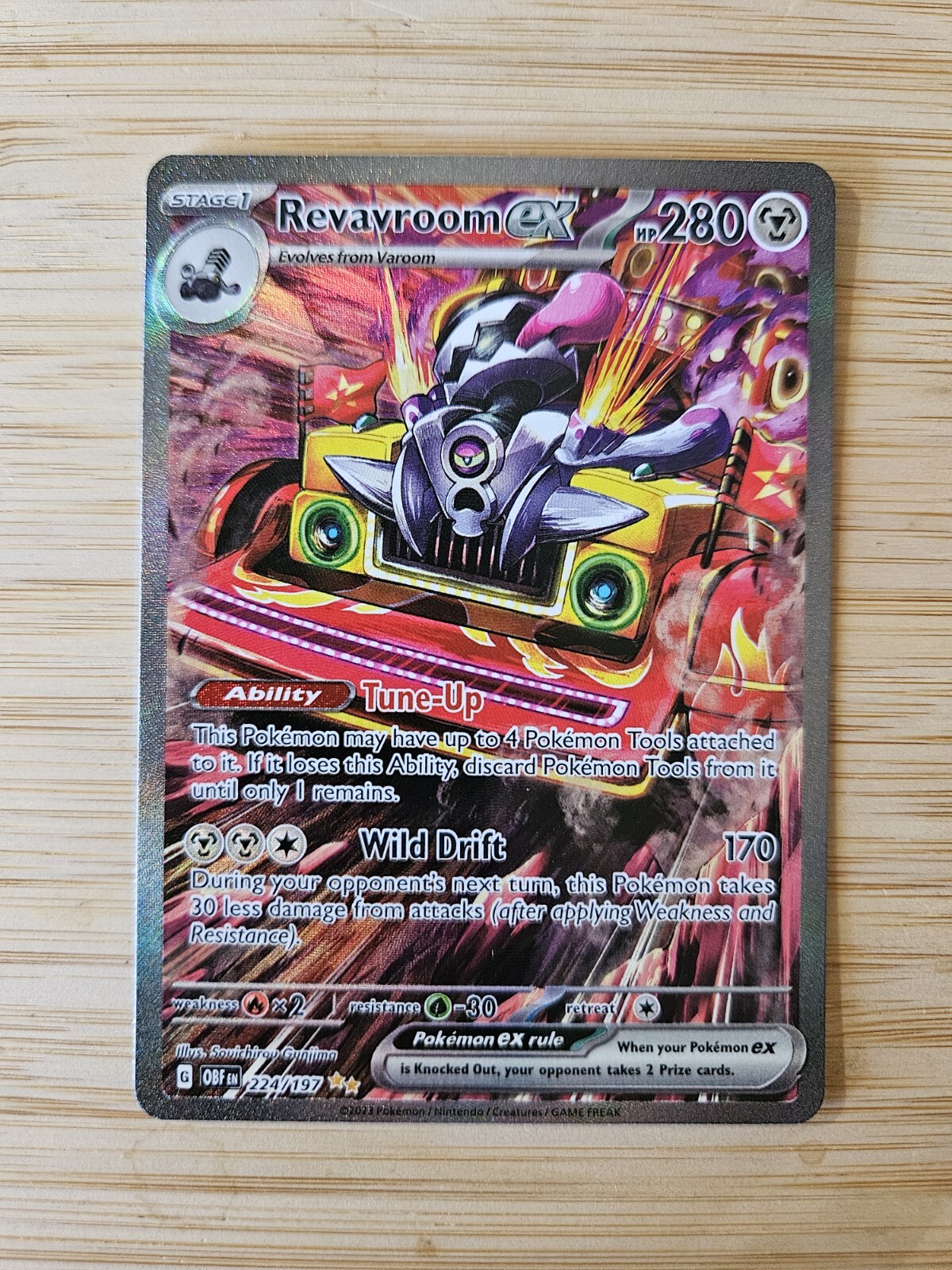 Revavroom ex 224/197 Obsidian Flames (OBF) NM Special Illustration Rare Pokemon
