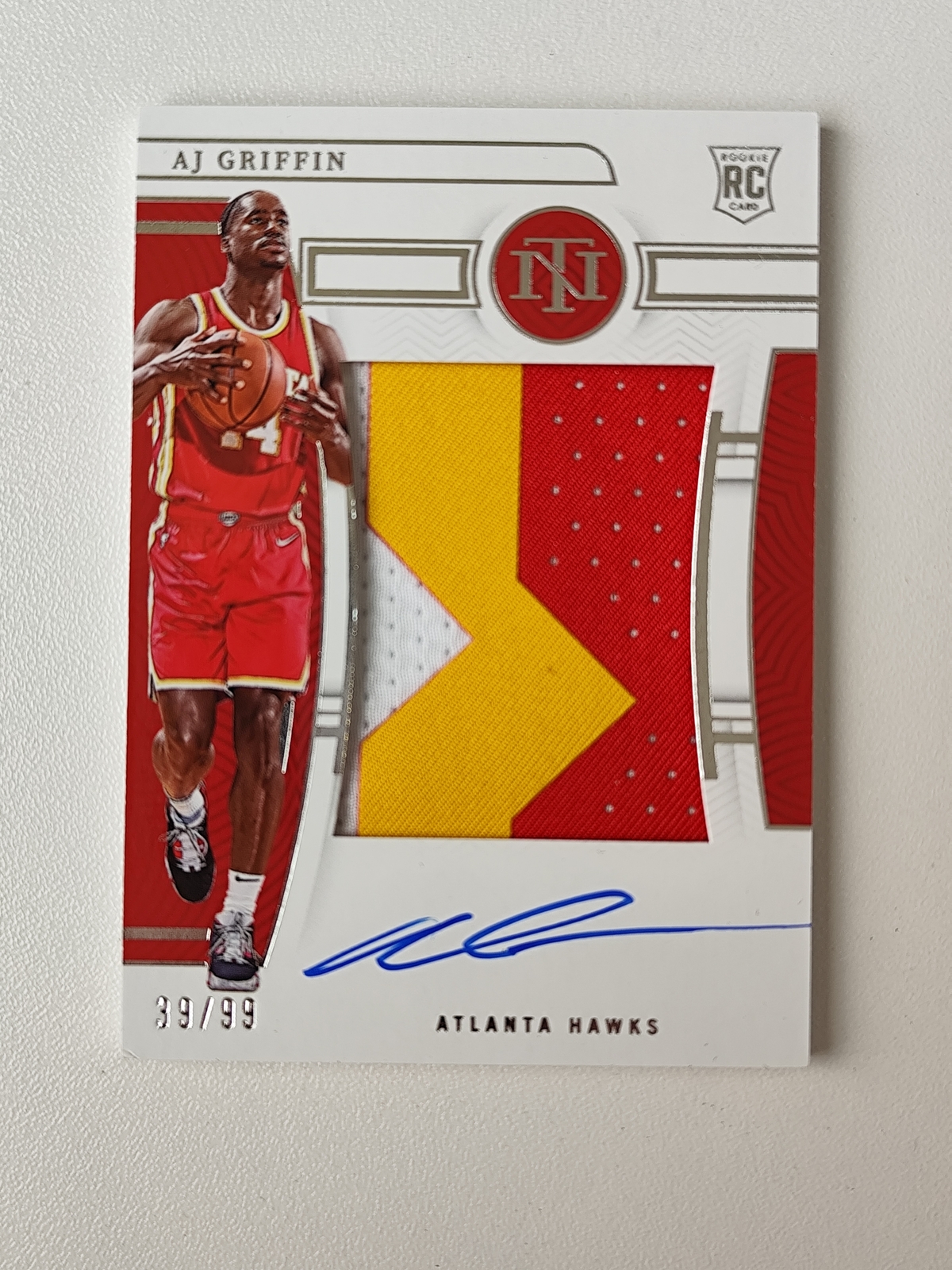 AJ Griffin 2022-23 Panini National Treasures /99 RPA Patch Auto Rookie #103 -DW