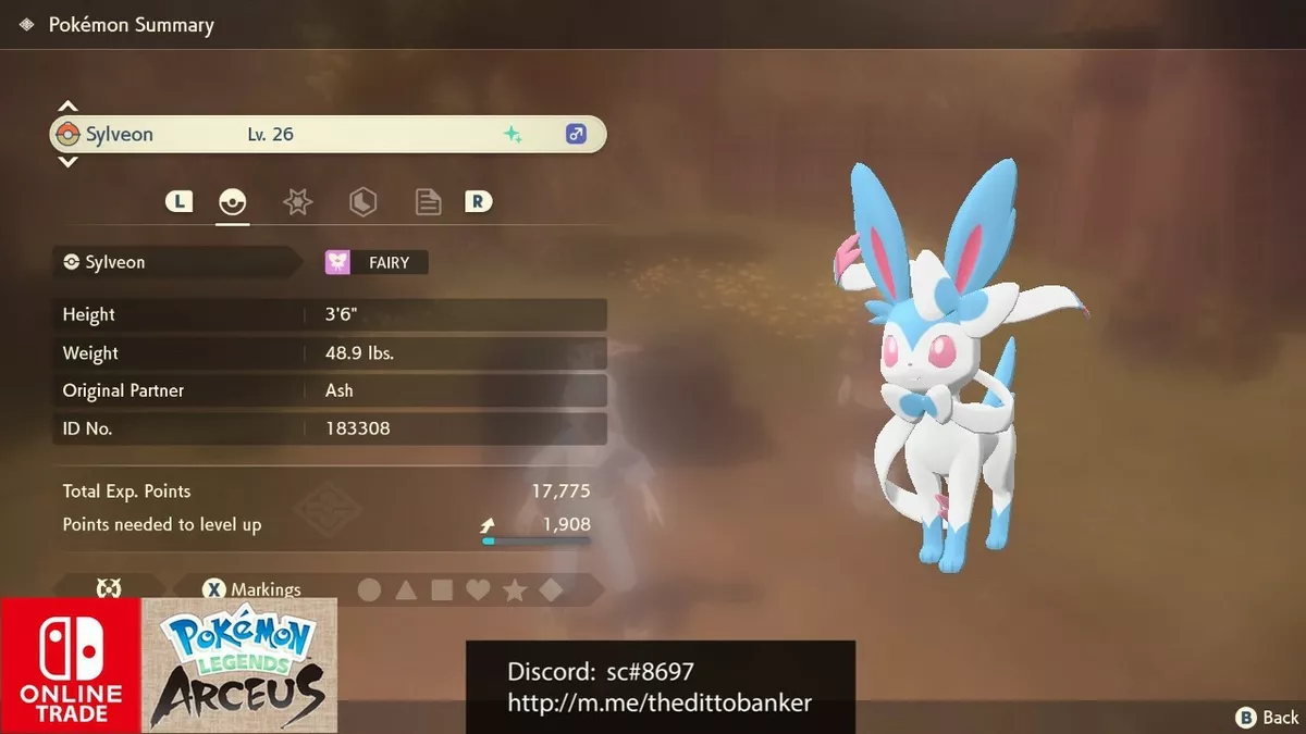 Pokemon Legends Arceus Sylveon