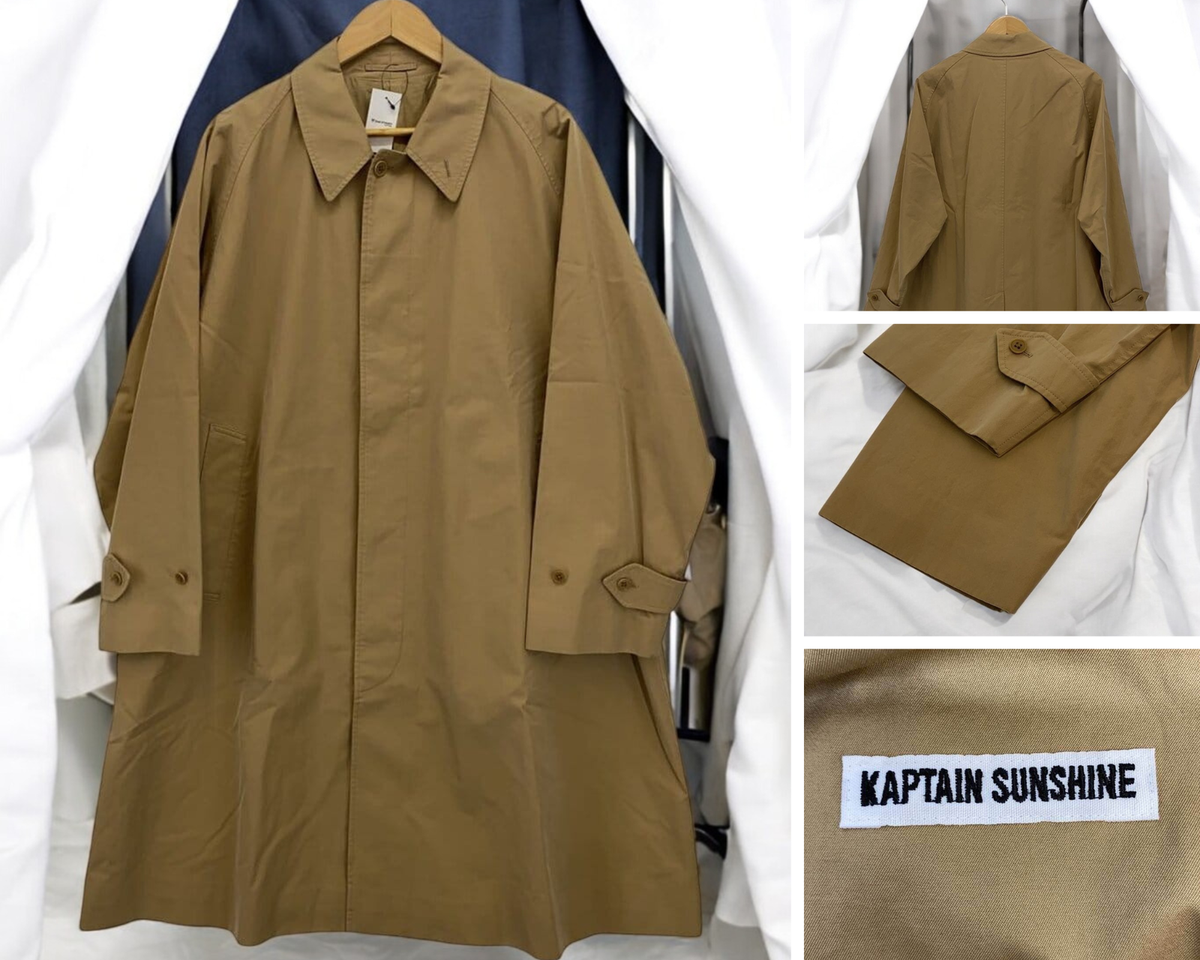 Kaptain Sunshine 23SS Walker Coat 38 Beige Cotton KS23SCO01 Used 