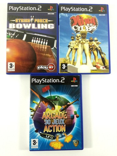 Lot De 3 Jeux PlayStation 2 PS2 : Eye Toy, Rhytmic Star, Sega Superstars - VF, Bon état