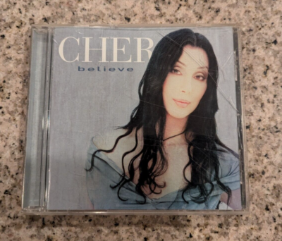 Believe by Cher (CD, Nov-1998, Warner Bros.) Front case crack
