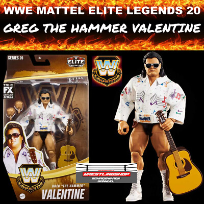 WWE MATTEL ELITE LEGENDS SERIE 20 GREG VALENTINE BLUES WRESTLING FIGUR BASIC WCW