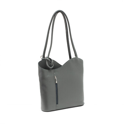 Ladies Vera Pelle Leather Shoulder Bag Girls Women Convertible Backpack  vp024 UK