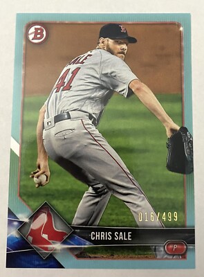 CHRIS SALE 2018 Bowman Sky Blue /499