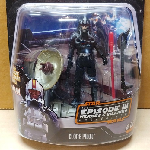 Star Wars Episode 3 Clone Pilot Heroes & Villains 6 Revenge Saga Stormtrooper - Picture 2 of 14