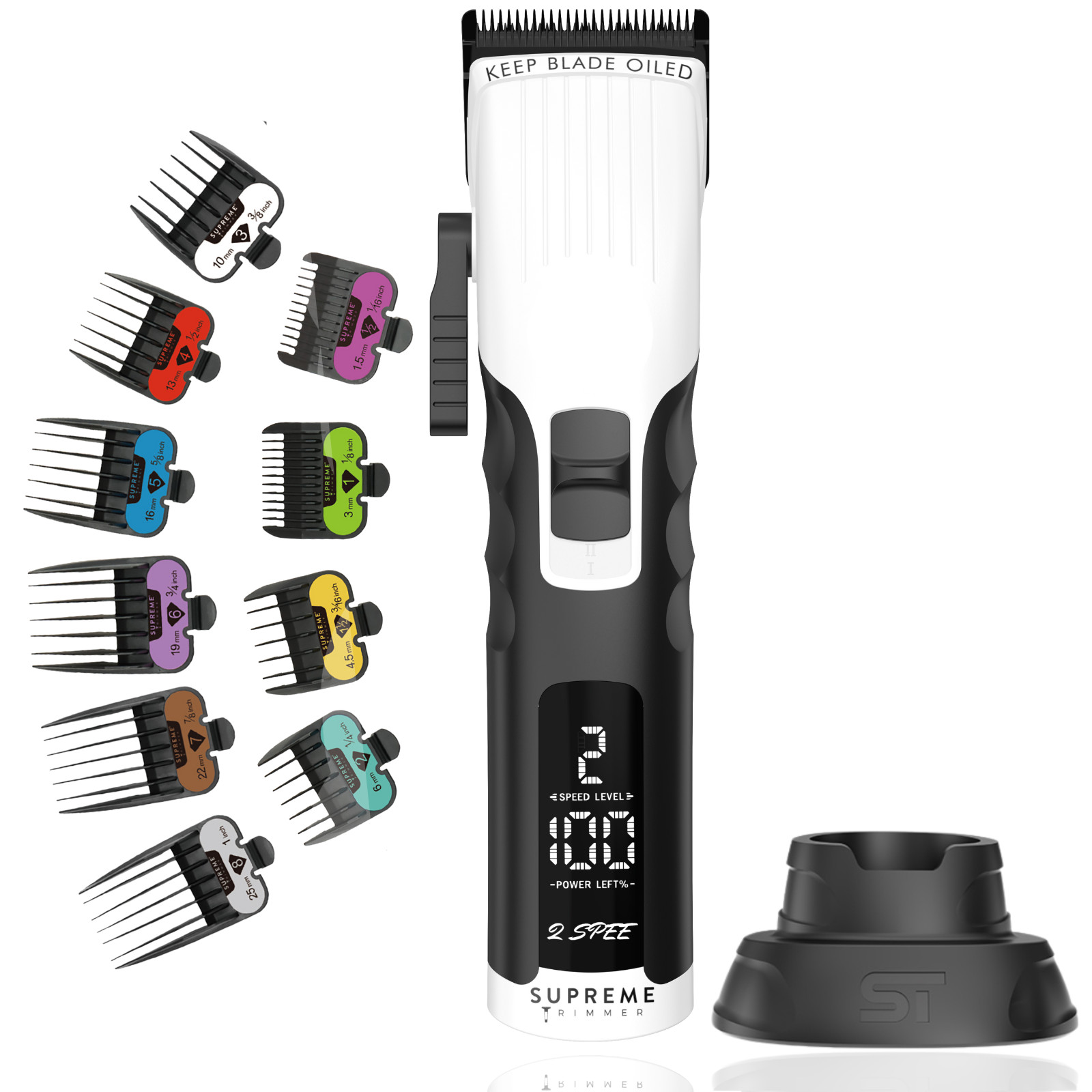 Supreme Trimmer 2Spee Hair Clipper 3.5 Hour Use Detachable B