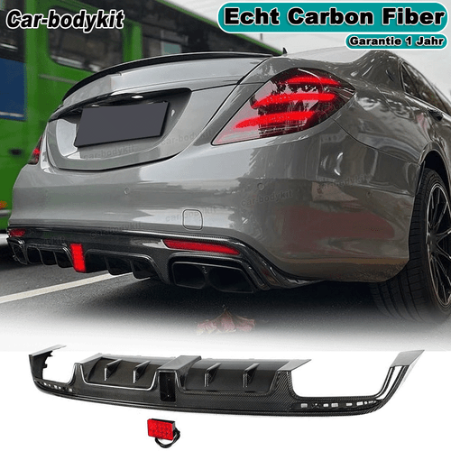 Difusor trasero de carbono difusor alerón labio se adapta a Mercedes S63 S65 14-17 - Imagen 1 de 10