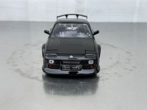 Raro Nissan 240SX negro brillante escala 1/24 Jada Toys sin calcomanías de patrocinador gráficos - Imagen 8 de 24