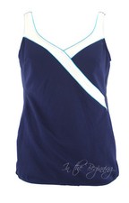 Longitude 12 Navy Blue Vintage One Piece Swimsuit Swimdress NEW