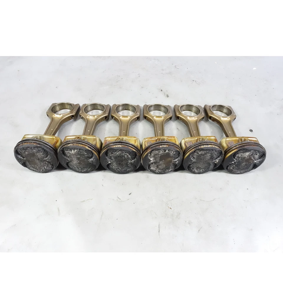 BMW N52 2006 3,0 L 6 cilindros motor temprano pistón y biela conjunto de 6 OEM Foto 2 de 4