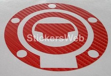 Adesivo Tappo Serbatoio YAMAHA FAZER FZ6 FZ-6 2004-2009 (Carbonio Rosso) C.513