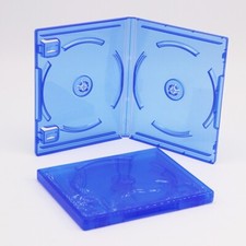 2pcs Blue Double Discs Case Game Cover Replacement Case For Playstation 4 PS4