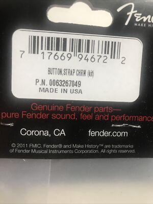 Fender 0063267049 American Standard Strap Buttons Chrome for sale 