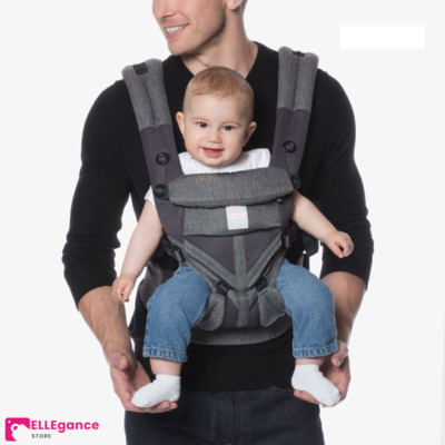 4 in 1 Babytrage Neugeborene - ab Geburt extra weich Bauchtrage Baby-Tragetasche