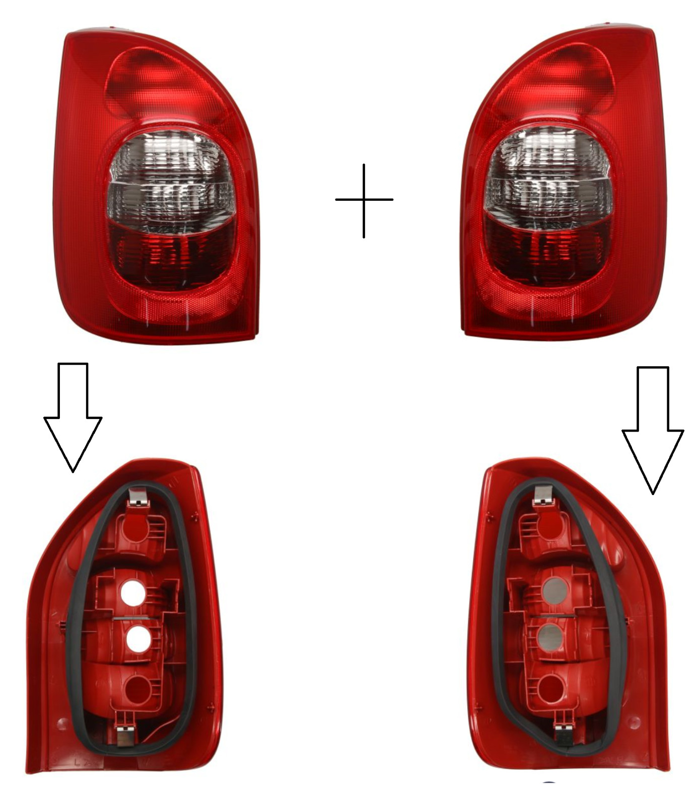 Feu arriere Citroen Xsara Picasso gauche droite bloc optique arrière rouge phase 1