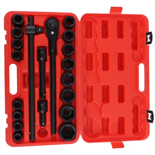 3/4" Inch 21Pcs Drive Metric Deep Impact Socket Tool Set Spanner Wrench Repair - Bild 8 von 12