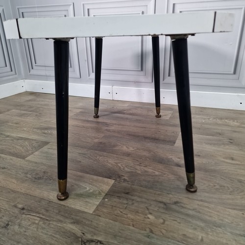Retro Vintage Mid-Century Modern Wood Effect Side Coffee Table - Atomic Formica - Picture 15 of 24