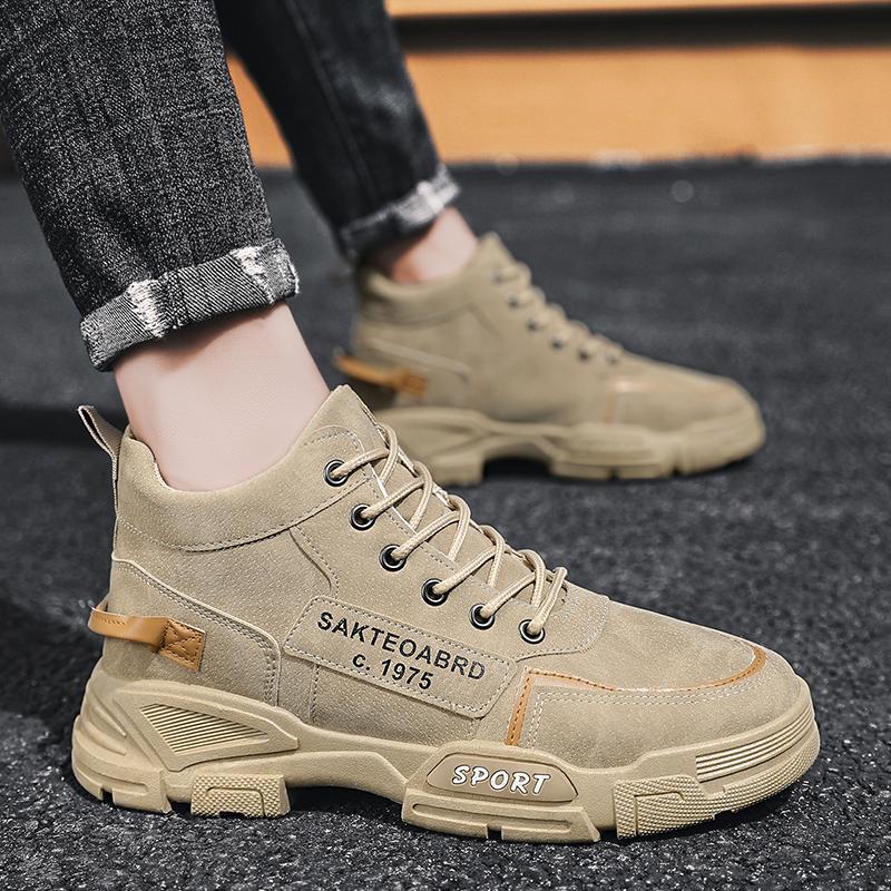 SAOLA Scarpe alte stringate da uomo primavera autunno inverno lavoro all'aperto sport per il tempo libero