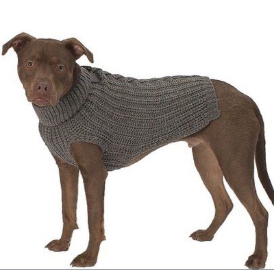 gray dog sweater