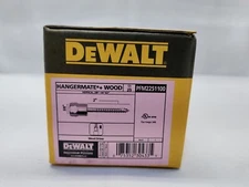 Dewalt Hangermate + Wood 3/8 Vertical Rod Hanger for Wood 1/4 x 2 Box of 25