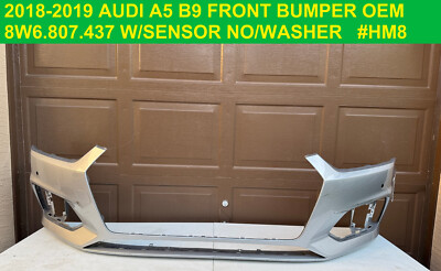 #ad #ad ✅ 2018 2023 Audi A5 Front Bumper 8W6807437 No washer No sensor OEM B9 $599.50