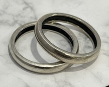 2 Sterling Silver 925 NF Thin Band Ring Size 7 4mm C109