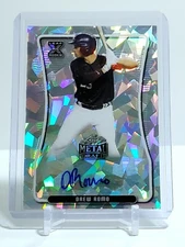 Drew Romo RC 2020 Leaf Metal Draft Silver Crystals Rookie Auto Colorado Rockies 