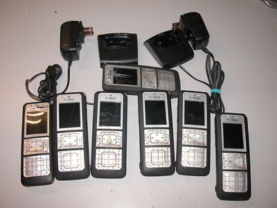 Lot of 6 X Mitel 632D phones & 1 X Aastra 612D & 2 Charger