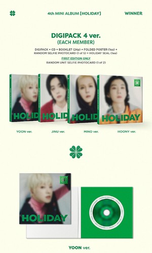 WINNER HOLIDAY 4th Mini Album DIGIPACK RANDOM CD+Photo Book+Poster+Card+PreOrder - Picture 4 of 13