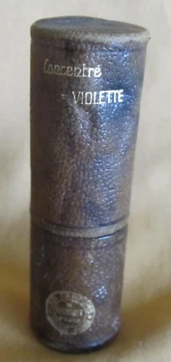 Flacon de parfum ancien Godet avec son étui concentré de violettes - Photo 1/4