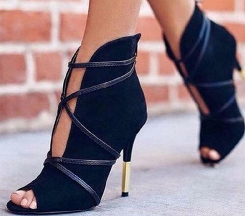 Womens High Heels Stiletto Lace Up Sandals Pumps Peep Toe Party Black Roma  Shoes | eBay