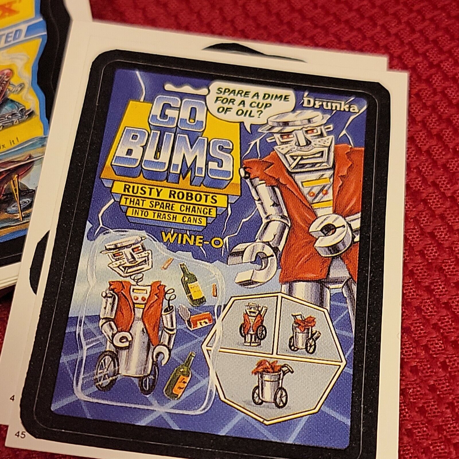 1986 BLUNDER BREAD Topps Wacky Packages Sticker 