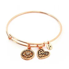 Chrysalis  Love Expandable Bangle Rose Gold Tone CRBT0718RG