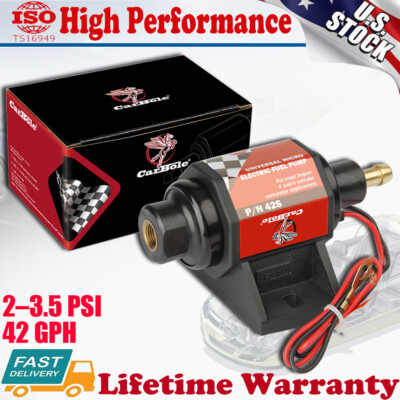 2-3.5PSI Universal Micro Electric Gas Gasoline Fuel Pump 42GPH 12V Low Pressure