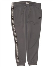 Nike Mens Graphic Tracksuit Trousers Joggers Medium Grey Colourblock CP12