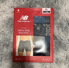 New Balance Performance Premium 5" Boxer Briefs 5 Pack Mens XL Gray Blue NEW