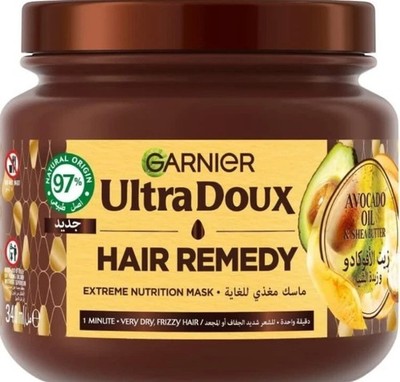 Garnier Ultra Doux Avocado Oil and Shea Butter Nourishing Hair Remedy Mask 340ml