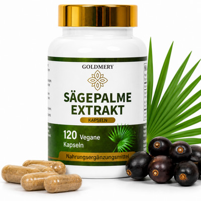 Sägepalme Extrakt 20:1 Hochdosiert   120 Vegane Kapseln   6000 mg