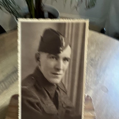 Original WW2 British Soldier Studio Portrait Photograph Jerome Military Vintage