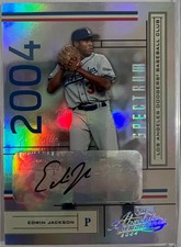 Edwin Jackson 2004 Playoff Absolute Memorabilia FG Spectrum Autograph Auto #/100