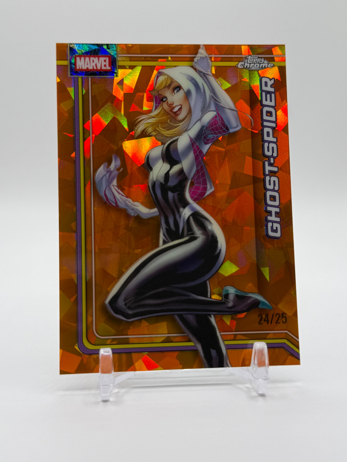 GHOST-SPIDER 2026 Topps Chrome Marvel Sapphire ORANGE /25 #042