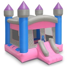 Commercial Princess Castle Bounce House - 100 PVC Bouncer - Inflatable Only