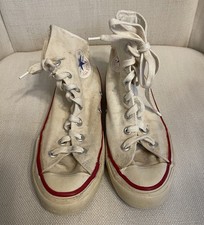 Converse Chuck Taylor All Star 1960s High Top White Canvas Sneakers 7.5