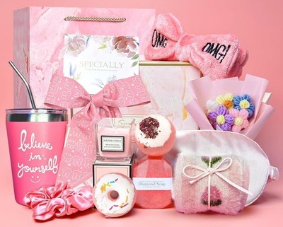 Birthday and Get Well Gifts for Women - Relaxing Spa Care Package - Bath Soap
