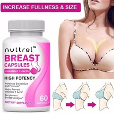 BREAST Enhancement 60 Caps  Estrogen Enzyme Pills Big Bust  Bigger Boobs  US