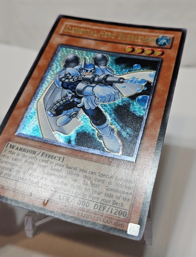 ULTIMATE Rare Elemental Hero Bubbleman CRV-EN014 Unlimited Yugioh 7689 - Image 2 of 4