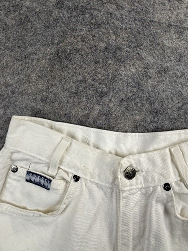 VTG Sunset Blues High Rise 80's Mom Jeans Sz Petite 8 24x26 White Boho Granola - Picture 6 of 9