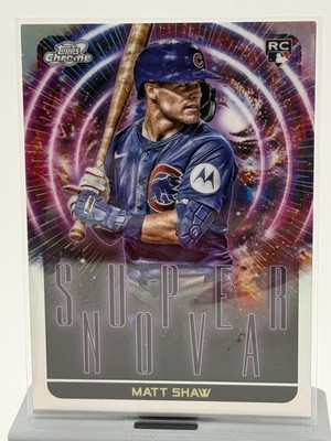 2025 Topps Chrome Cosmic Baseball - Super Nova SP - Matt Shaw - Rookie Card