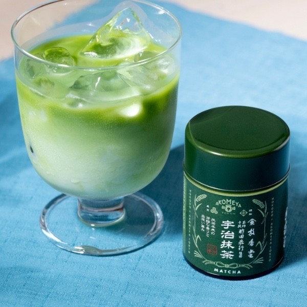 Lata UJI Matcha x AKOMEYA 40g Japón Auténtico Té Verde en Polvo